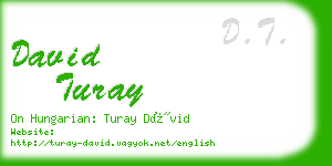 david turay business card